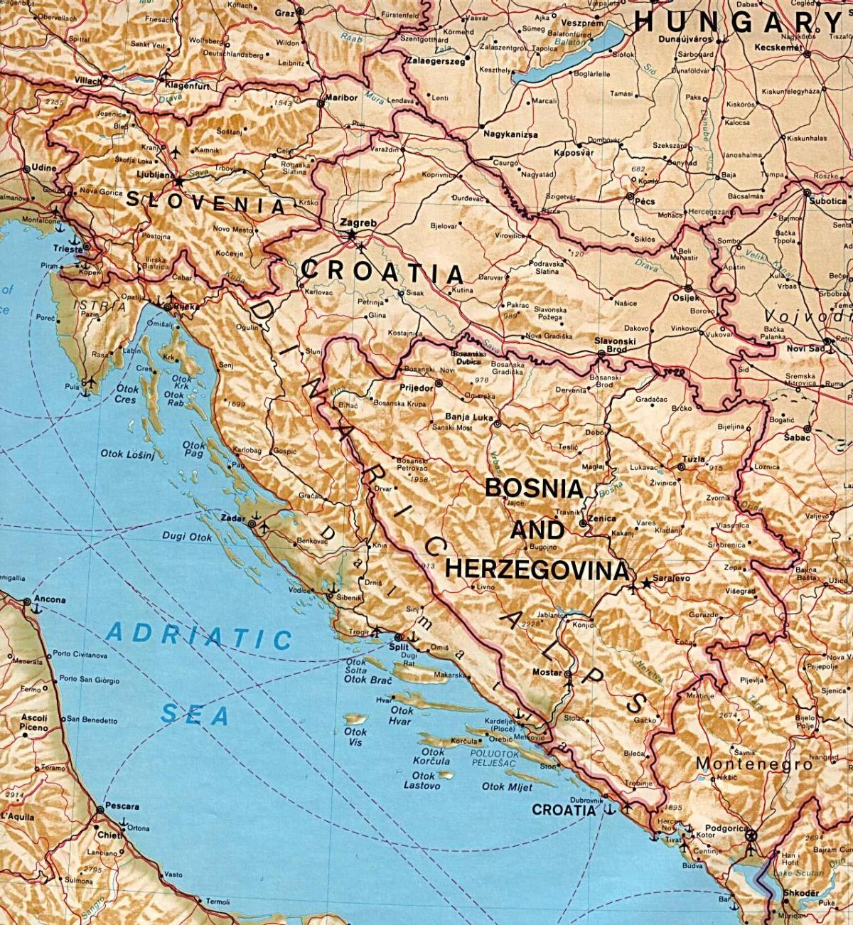 žemėlapis Slovėnija