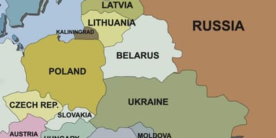 Žemėlapis Slovėnija ir kaimyninėse šalyse