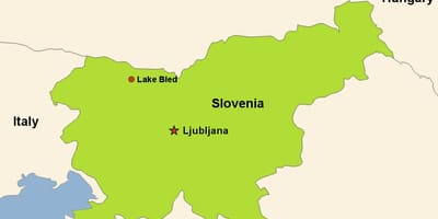 Žemėlapis ljubljana Slovėnija