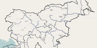 Slovėnija traukinių žemėlapis